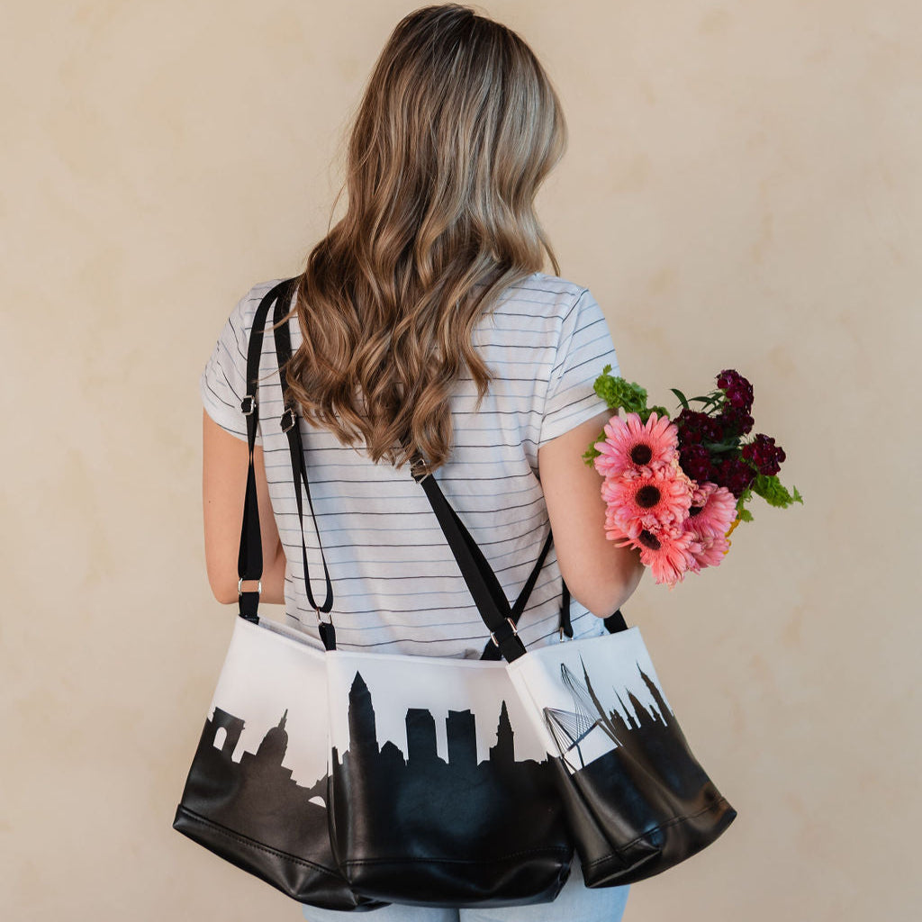 City Skyline Silhouette Crossbody Shoulder Bag - Anne Cate - Unique Gifts Under $50