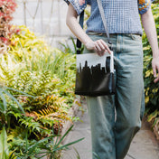 City Skyline Silhouette Crossbody Shoulder Bag - Anne Cate - Unique Gifts Under $50