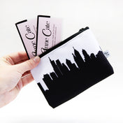 City Skyline Silhouette Canvas Coin Purse - Anne Cate - Gifts for Her