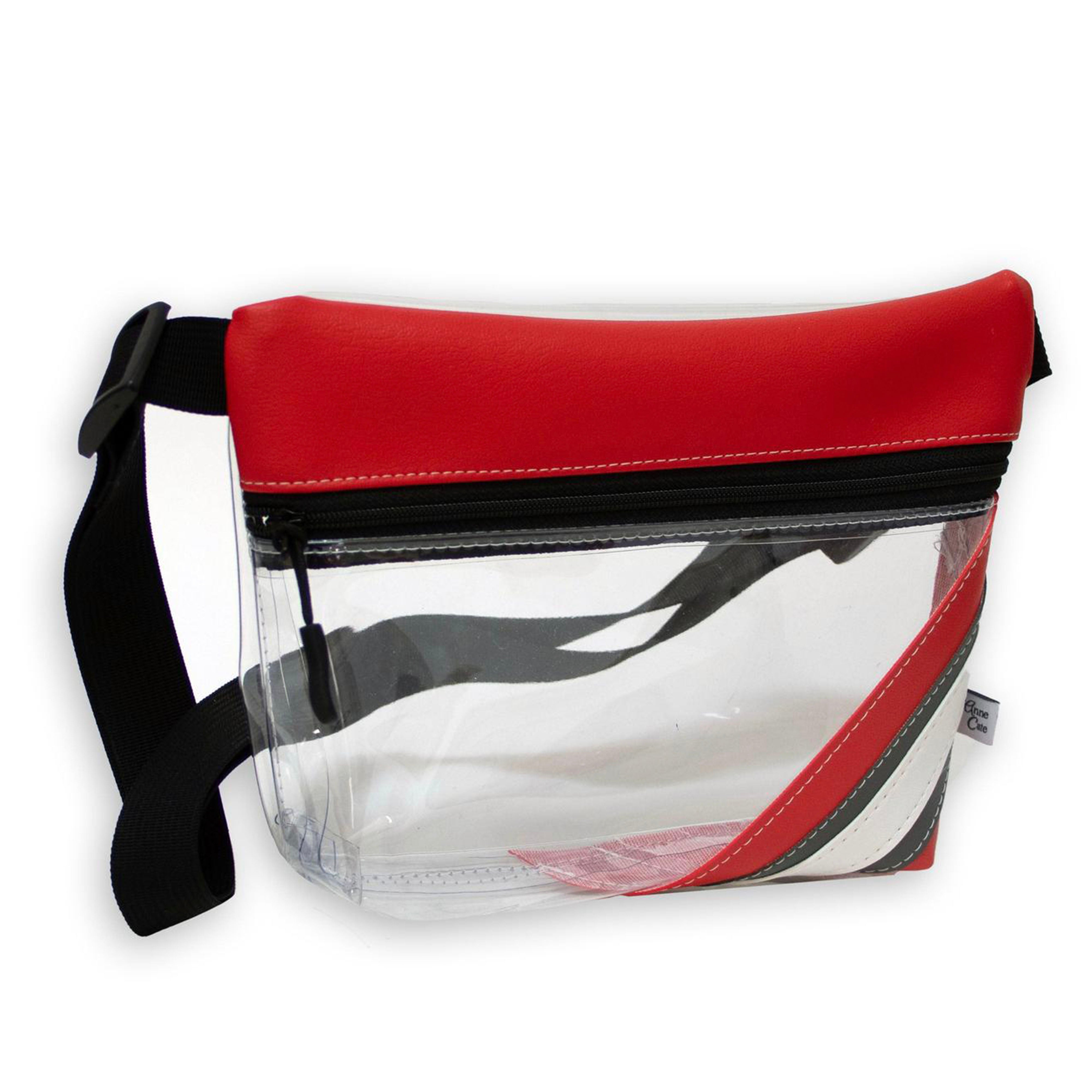 Collegiate Football Stadium Clear Stripe Game Day Fanny Pack-Anne Cate