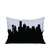 Dallas TX Skyline Lumbar Pillow