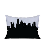 Dallas TX Skyline Lumbar Pillow