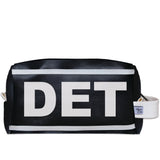 DET (Detroit) City Abbreviation Travel Dopp Kit Toiletry Bag