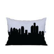 Detroit MI Skyline Lumbar Pillow