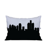 Detroit MI Skyline Lumbar Pillow