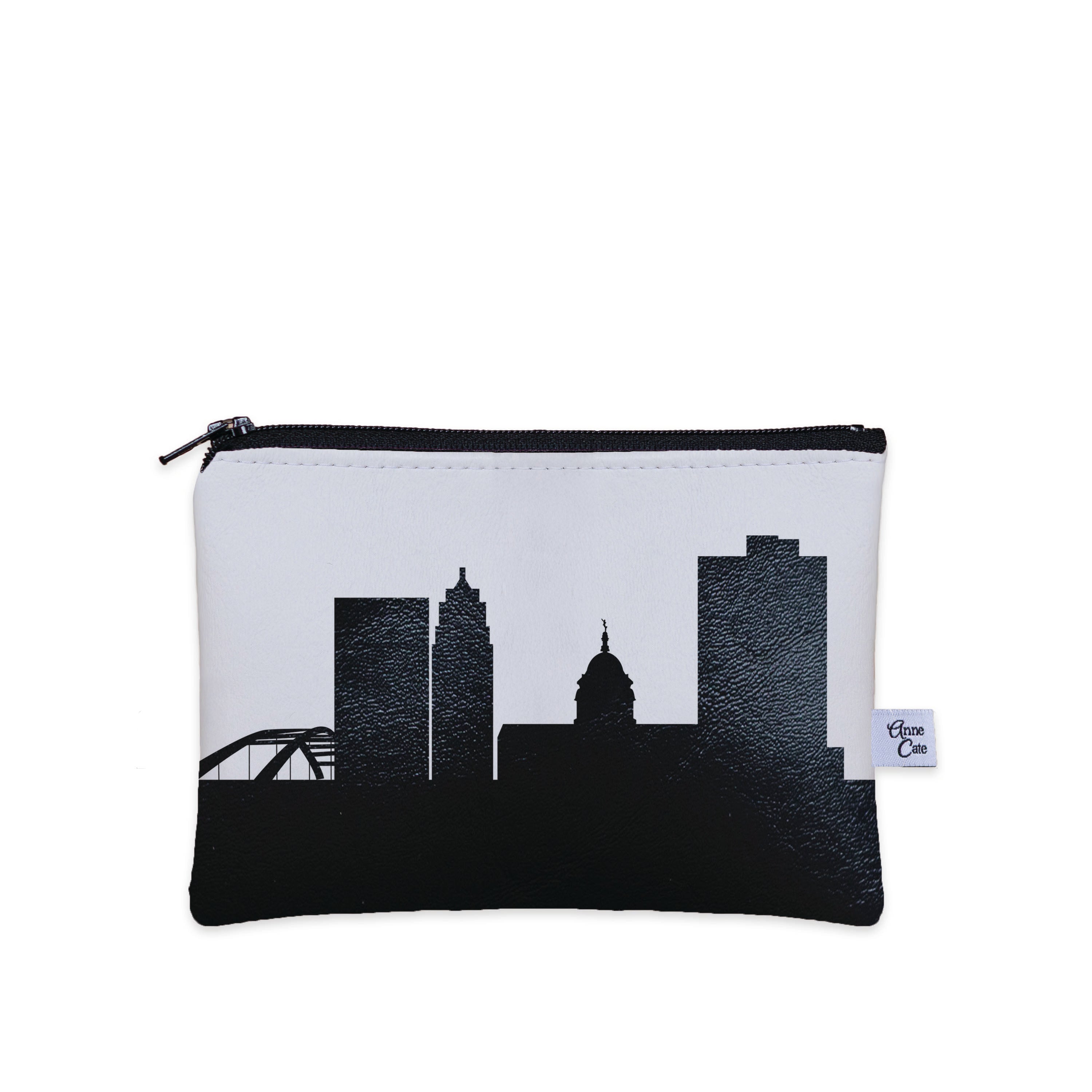 Fort Wayne IN Skyline Vegan Leather Mini Wallet