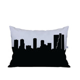 Fort Worth TX Skyline Lumbar Pillow