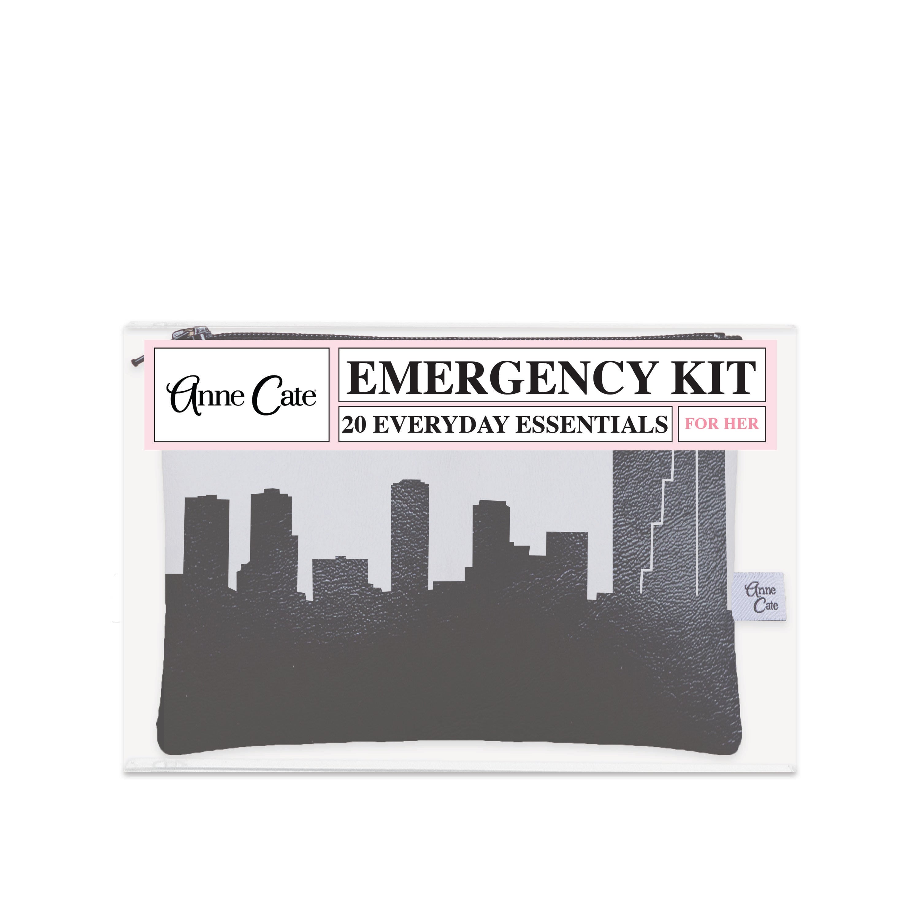 Fort Worth TX Skyline Mini Wallet Emergency Kit - For Her