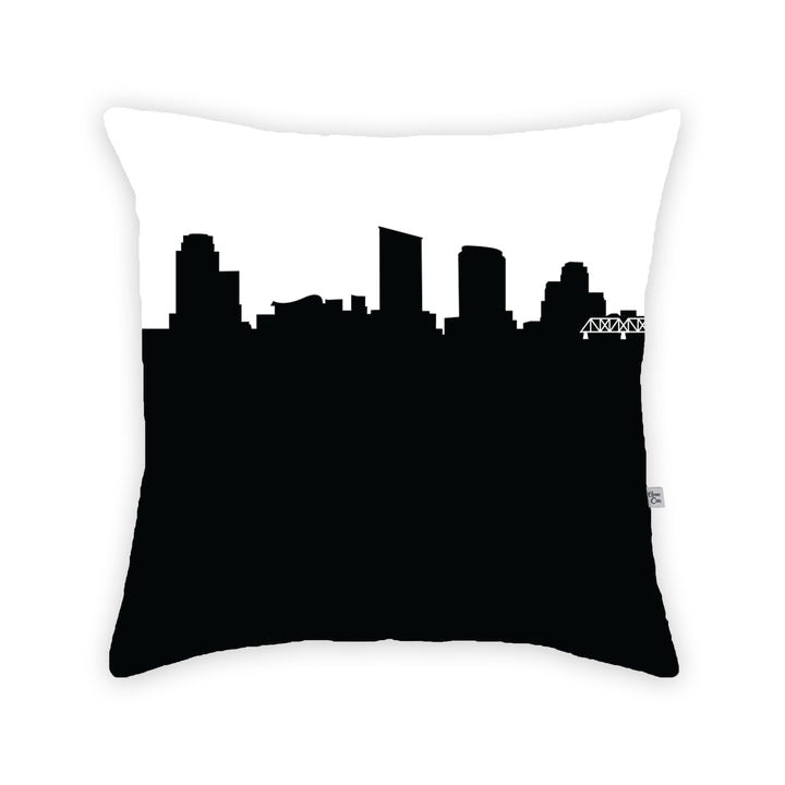 Grand Rapids MI Skyline Large Throw Pillow