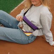 Clear Stripe Belt Bag Fanny Pack - Custom