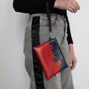 City Skyline Silhouette Team Colored Baseball Ballpark Approved Game Day Wristlet - Anne Cate - MLB Approved Size, Stadium Regulation Purse - Baseball Bag