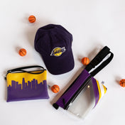 Atlanta Hawks Basketball Arena Skyline Game Day Wristlet