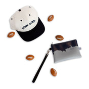 City Skyline Silhouette Team Colored Stadium Approved Football Game Day Wristlet - Anne Cate - NFL Approved Size, Stadium Regulation Purse - 4.5 x 6.5" Size