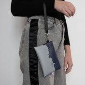 City Skyline Silhouette Team Colored Stadium Approved Football Game Day Wristlet - Anne Cate - NFL Approved Size, Stadium Regulation Purse - 4.5 x 6.5" Size