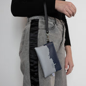 City Skyline Silhouette Team Colored Stadium Approved Football Game Day Wristlet - Anne Cate - NFL Approved Size, Stadium Regulation Purse - 4.5 x 6.5" Size