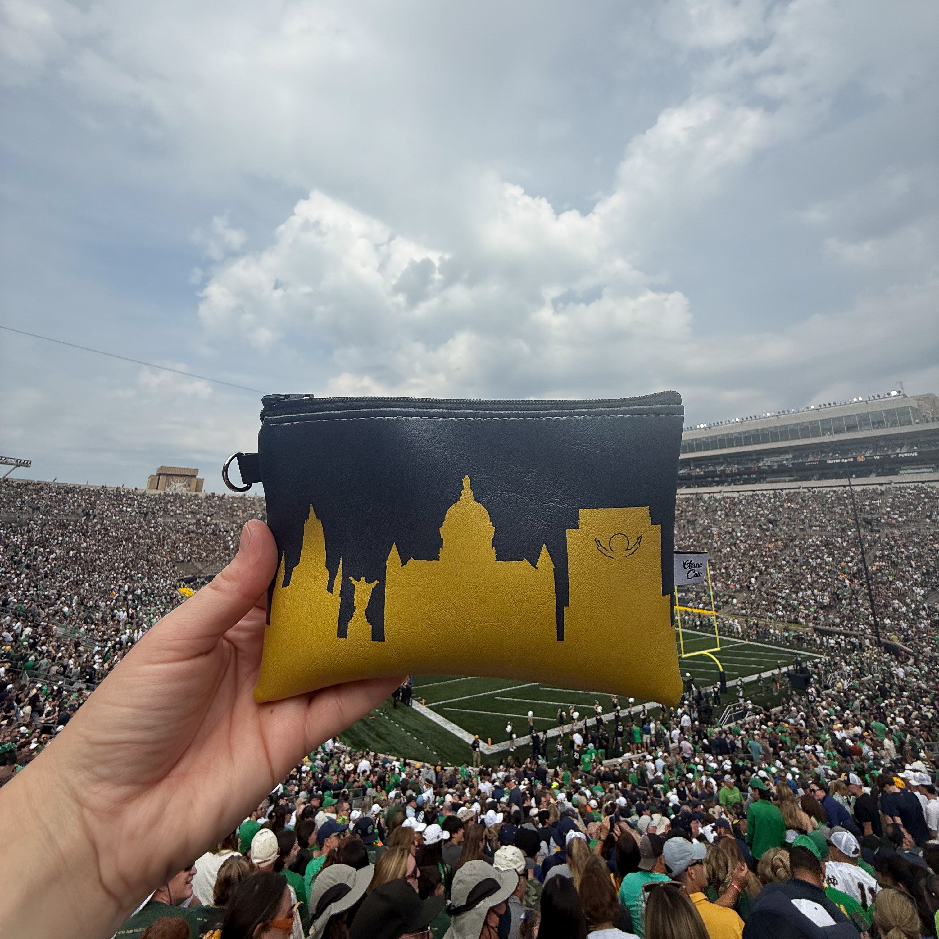 University of Akron Football Stadium Skyline Game Day Wristlet-Anne Cate