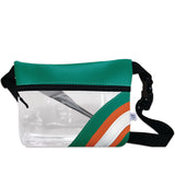 University of Miami Football Stadium Clear Stripe Game Day Fanny Pack