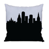 Hartford CT Skyline Large Throw Pillow
