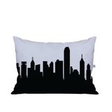 Hong Kong China Skyline Lumbar Pillow