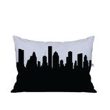 Houston Texas Skyline Lumbar Pillow