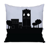 Hudson Ohio Skyline Large Throw Pillow