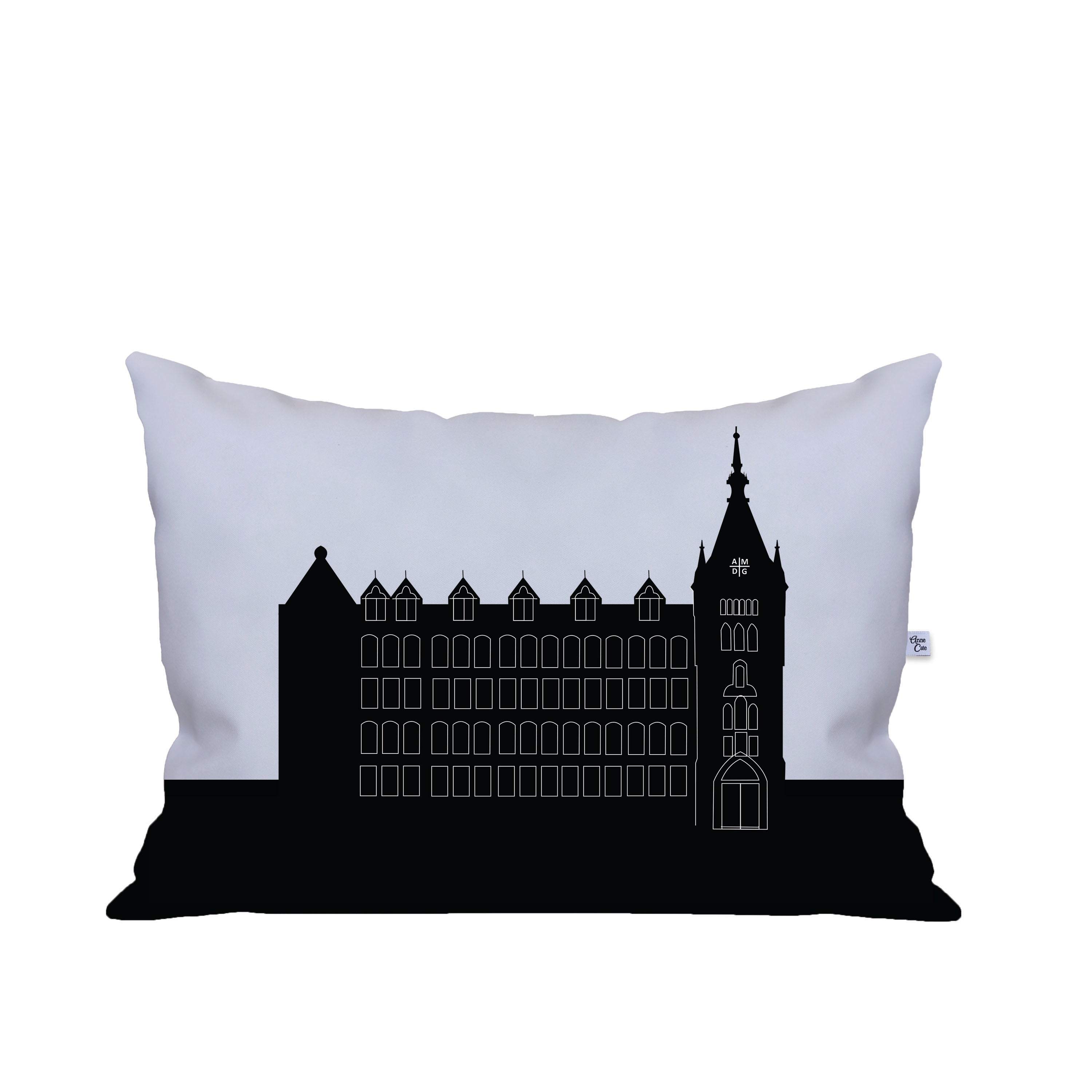 Igantius High School Skyline Lumbar Pillow