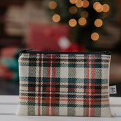 Vintage Plaid Vegan Leather Mini Wallet