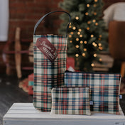 Vintage Plaid Vegan Leather Mini Wallet