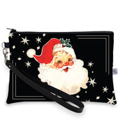Jolly Saint Nick Santa Wristlet Clutch Christmas