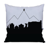 Ljubljana Slovenia Skyline Large Throw Pillow