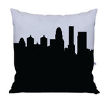 Louisville KY Skyline Large Throw Pillow