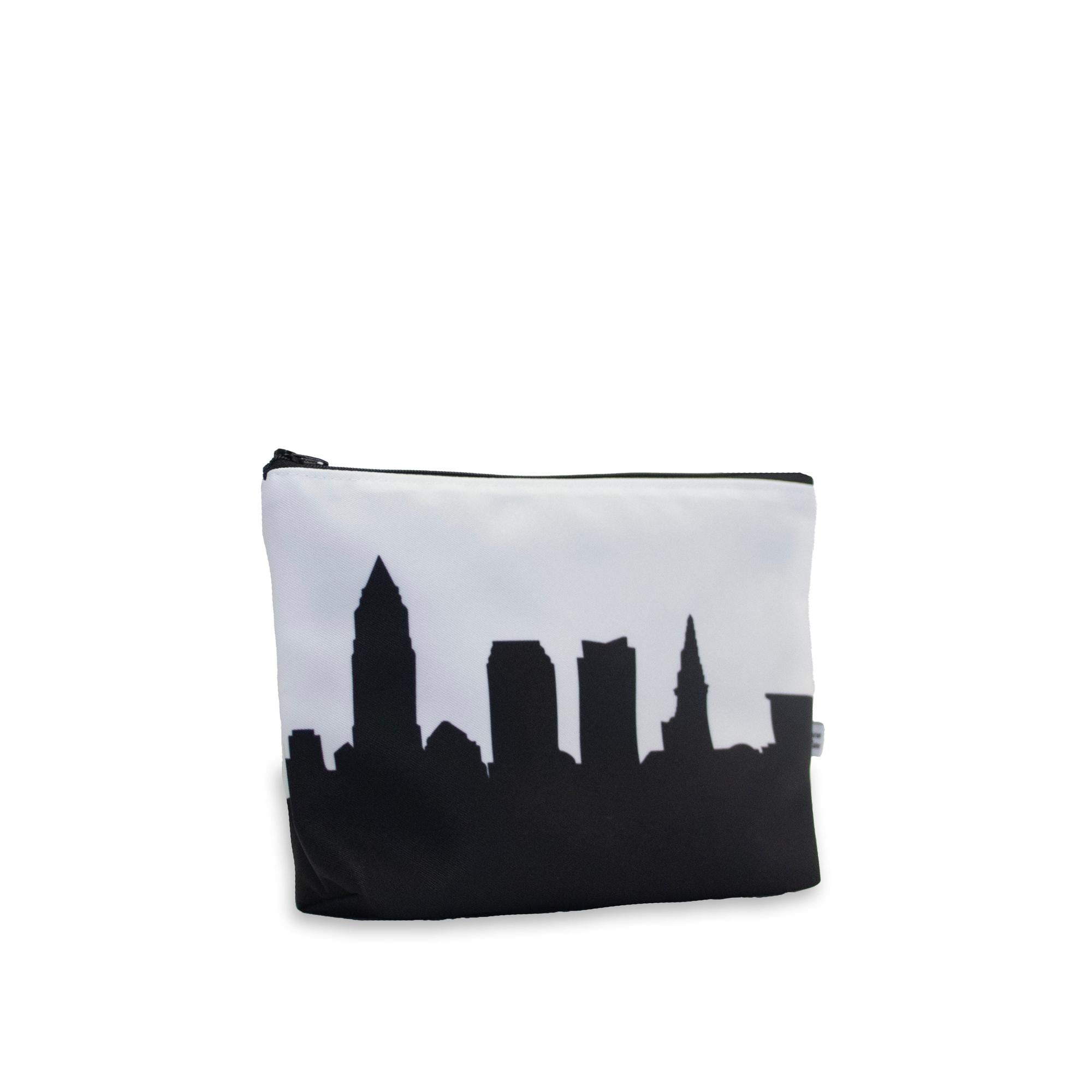 City Skyline Silhouette Canvas Travel Makeup Bag Cosmetic Case - Anne Cate - Gifts for Grads