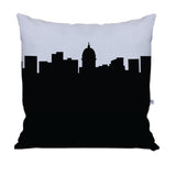 Madison WI Skyline Large Throw Pillow