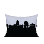 Middle Bass Island OH Skyline Lumbar Pillow