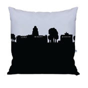 Middle Bass Island OH Skyline Large Throw Pillow