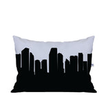 Miami FL Skyline Lumbar Pillow