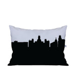 Madrid Spain Skyline Lumbar Pillow