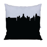 Madrid Spain Skyline Large Throw Pillow