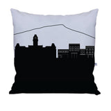 Morgantown WV (West Virginia University) Skyline Large Throw Pillow