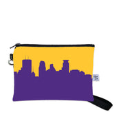 Minnesota Vikings Football Stadium Skyline Game Day Wristlet