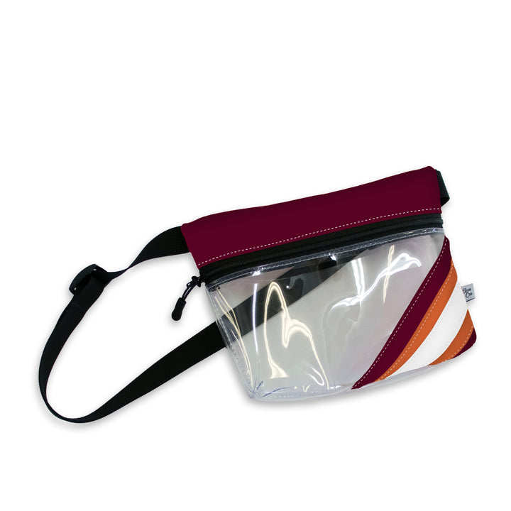 Virginia Tech Clear Stripe Game Day Fanny Pack