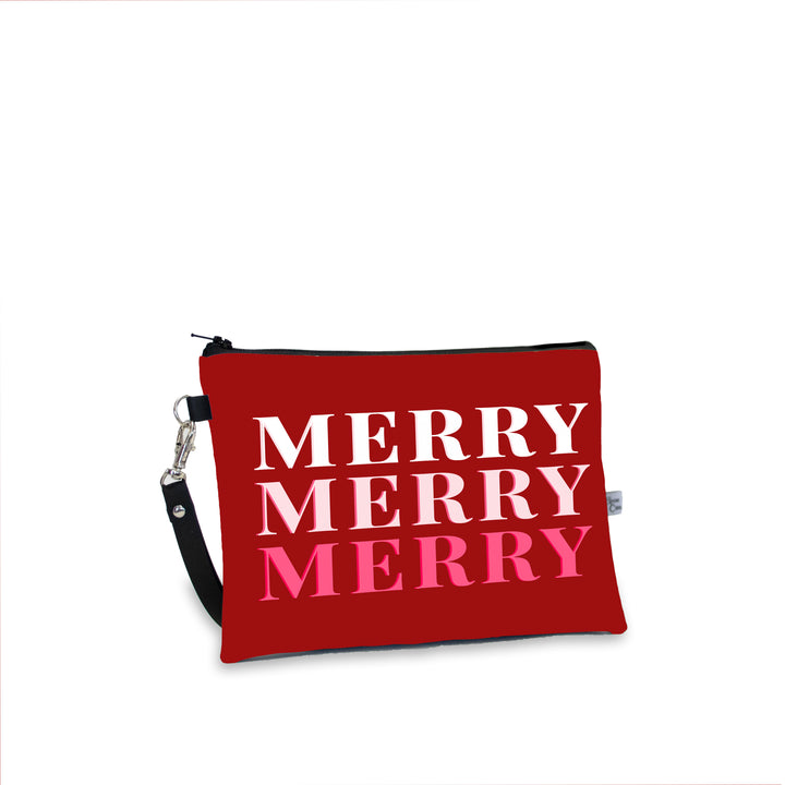 Merry Merry Merry Wristlet Clutch