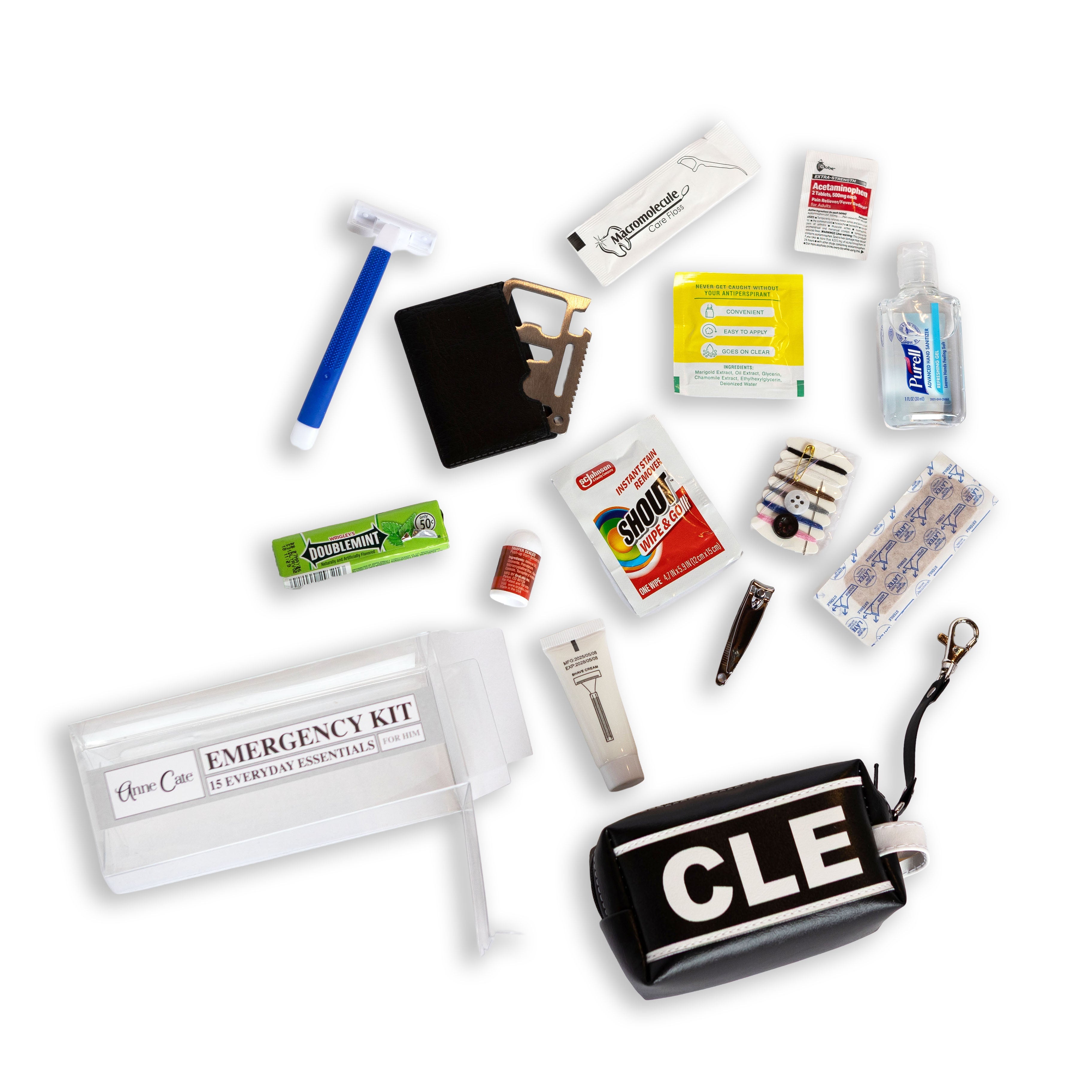 City Abbreviation Keychain Pouch - Anne Cate - Golf Bag, Airpods Case, Gifts for Him