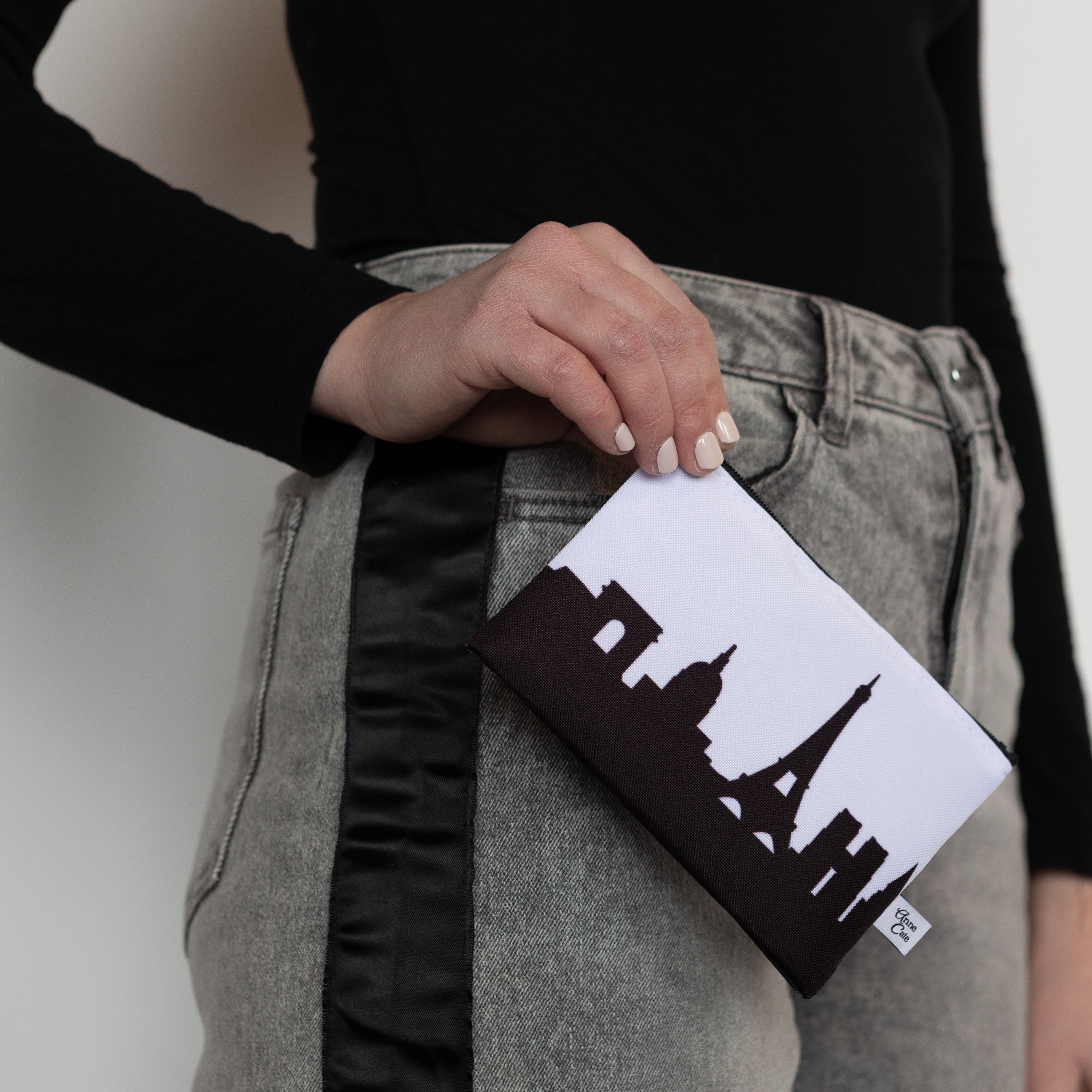 City Skyline Silhouette Canvas Coin Purse - Anne Cate - Gifts for Her