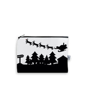 North Pole Skyline Canvas Mini Purse