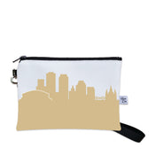 New Orleans Saints Football Stadium Skyline Game Day Wristlet