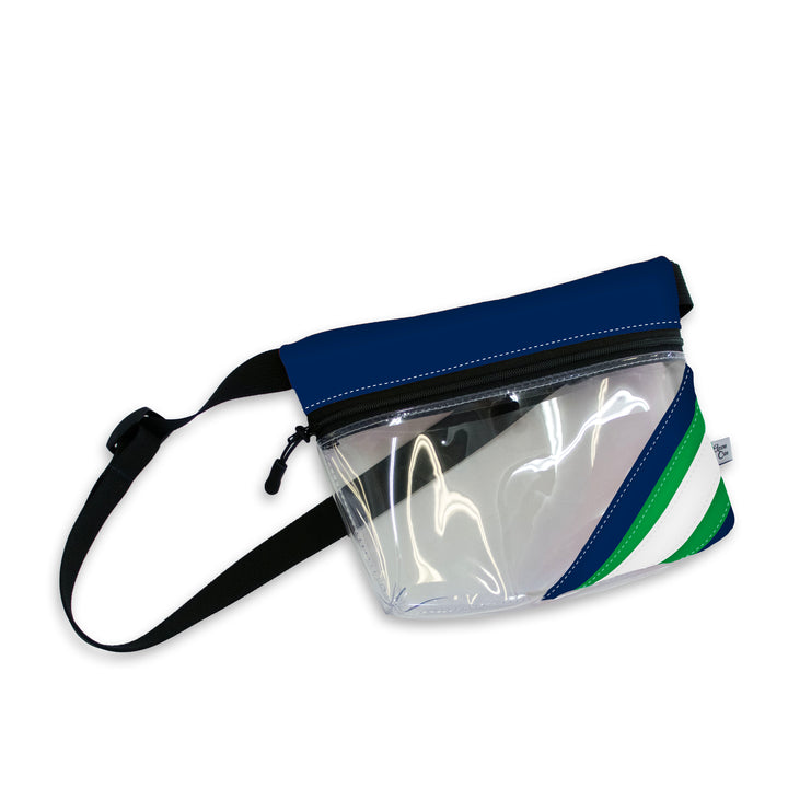 Seattle Seahawks Clear Stripe Fanny Pack - NFL Approved