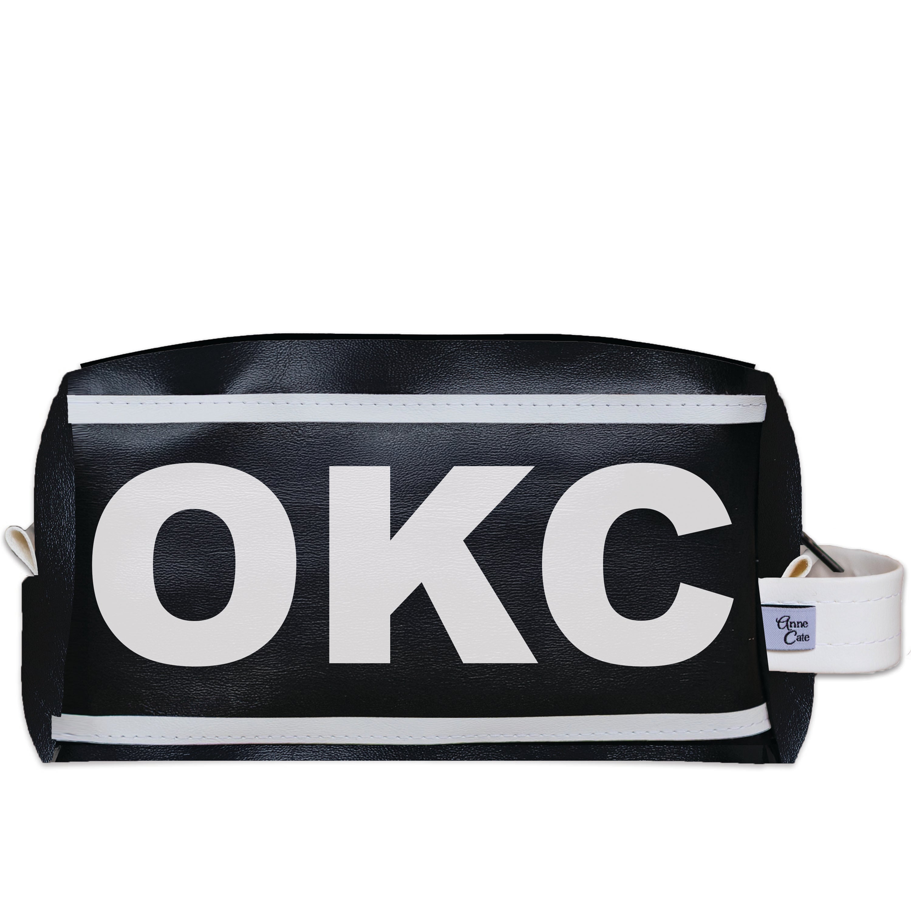 OKC (Oklahoma City) City Abbreviation Travel Dopp Kit Toiletry Bag-Anne Cate