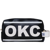 OKC (Oklahoma City) City Abbreviation Travel Dopp Kit Toiletry Bag