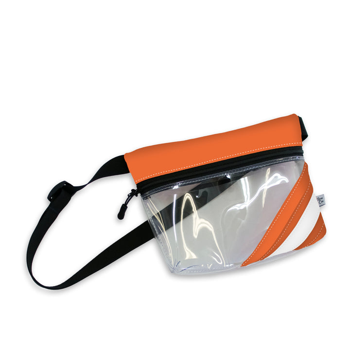 Collegiate Clear Stripe Game Day Belt Bag Fanny Pack